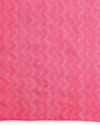 Kota Silk Pink Saree Sequence Pallu & Zig-Zag Design
