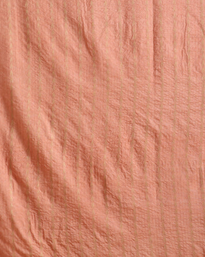 Abstract Katan Silk Tie Dyed Pink & Yellow Suit