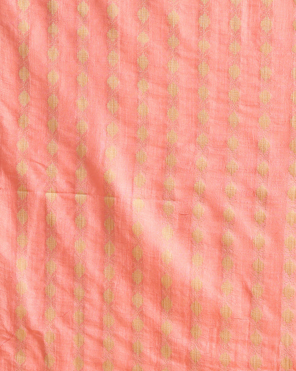 Katan Silk Precious Blockprint Pink Suit