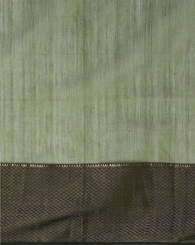 Serene Maheshwari Pure Silk Butta Body Green Saree