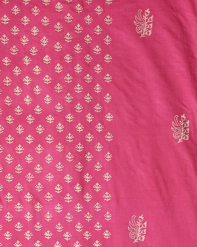 Katan Silk Fanciful Blockprint Purple Suit