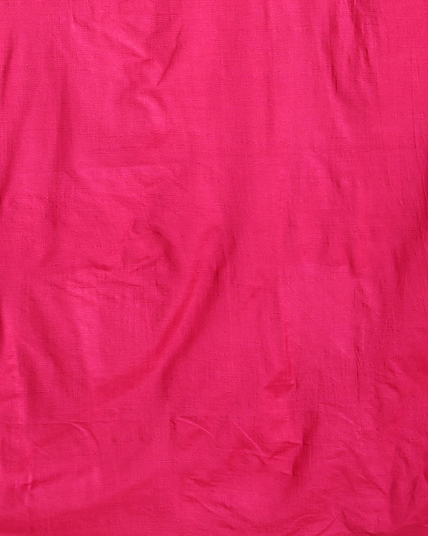 Katan Silk Effulgent Blockprint Pink Suit