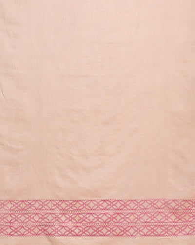 Katan Silk Intricate Blockprint Beige Suit