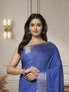 Regal Edge Kota Banarasi Silk Saree Blue