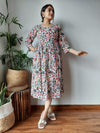 Color-Rich Blockprinted Cotton Long Dress