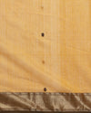 Artistic Maheshwari Pure Handloom Silk Saree Yellow