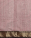Modern Maheshwari Silk Pure Handloom Saree Peach