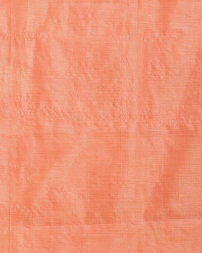 Printed Khadi Silk Peach Suit