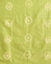Katan Silk Shibiori Dyed Green Suit