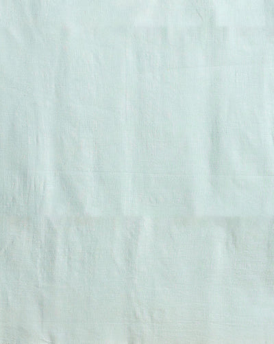 Indiehaat | Pure Linen Embroidered Suit Piece Pastel Green Color (Top+Dupatta) With Linen Bottom