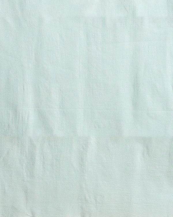 Indiehaat | Pure Linen Embroidered Suit Piece Pastel Green Color (Top+Dupatta) With Linen Bottom