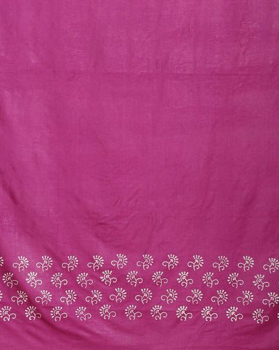 Katan Silk Tranquil Blockprint Purple Suit