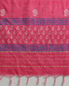 Katan Silk Gorgeous Suits Magenta Blockprinted