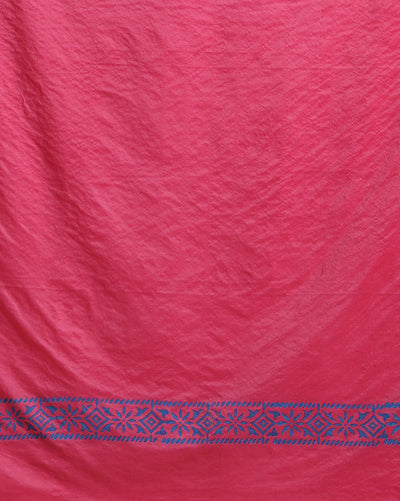 Katan Silk Gorgeous Suits Magenta Blockprinted