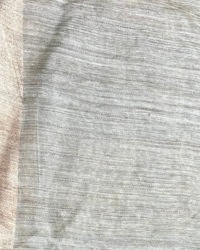 Banswara Silk Saree Pale Olive Green Lotus Embroidery