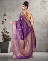 Ornate Banarasi Silk Jaquard Royal Purple Saree