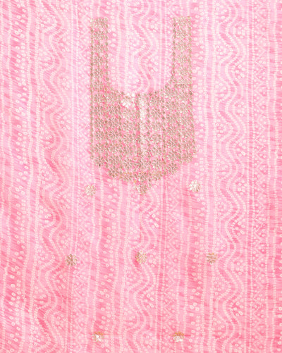 Glimmering Charm Pink Kota Dori Suit (Top+Bottom+Dupatta)
