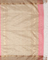 Stunning Pure Maheshwari Silk Allover Checks Dark Pink Saree