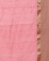 Stunning Pure Maheshwari Silk Allover Checks Dark Pink Saree