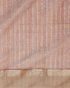 Stunning Pure Maheshwari Silk Allover Checks Earthy Brown Saree