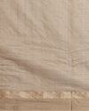 Stunning Pure Maheshwari Silk Allover Checks Earthy Brown Saree
