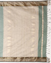 Stunning Pure Maheshwari Silk Allover Checks Rich Green Saree