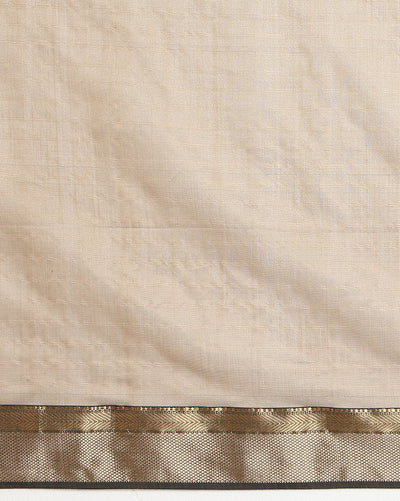 Stunning Pure Maheshwari Silk Allover Checks Rich Green Saree