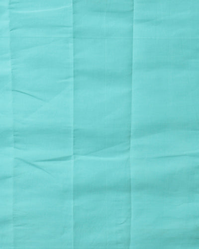 Glimmering Kota Doria Gota Patti Soft Green Suit (T+B+D)