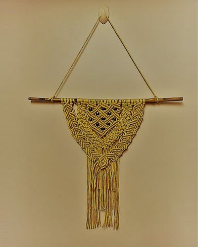 Wall Hanging – Yellow Macrame – Indiehaat