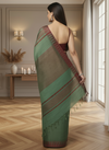 DyeLoom Kota Silk Jacquard Saree Green
