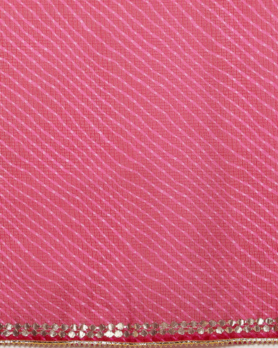 Pankhudi Jugnu Checks Gota Patti Pale White Saree