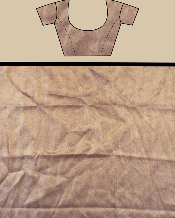 Indiehaat | Zari Banarasi Tissue Semi Silk Saree Violet