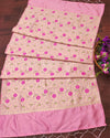 Indiehaat | Banarasi Lichi Silk Brocade Dupatta Pink