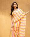 Indiehaat | Hand Dyed Linen Saree Beige
