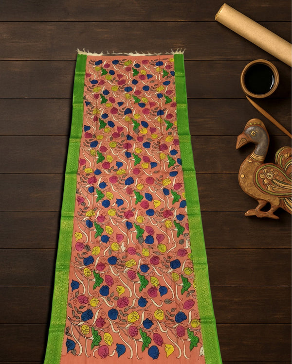 Indiehaat | Mangalagiri Handpainted Dupatta Multicolor