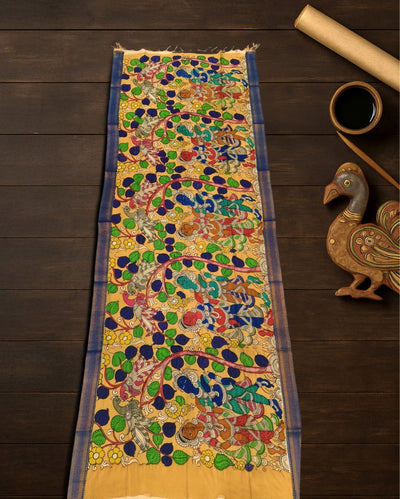 Indiehaat | Mangalagiri Handpainted Dupatta Multicolor