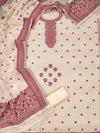 Indiehaat | Banarasi Cotton Brocade Work Suit Beige