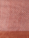 Indiehaat | Hand Dyed Dupion Silk Saree Brown