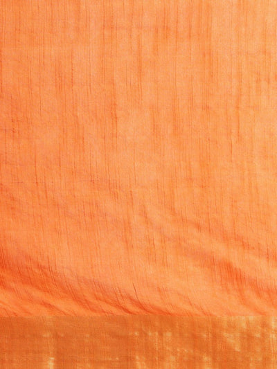 Indiehaat | Hand Dyed Kota Silk Dupion Stripe Saree Pink