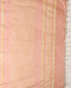 Indiehaat | Kota Silk Hand Dyed Plain Saree Peach