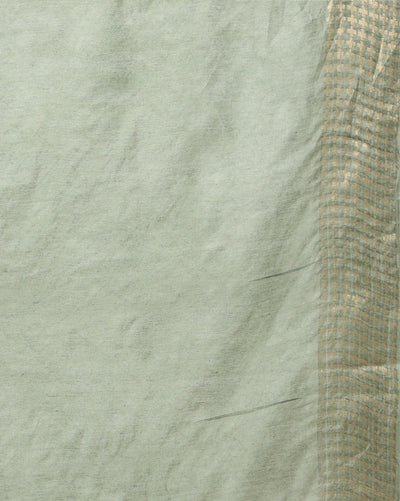 Indiehaat | Kota Silk Hand Dyed Kantha Saree Red