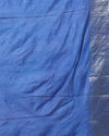 Indiehaat | Kota Banarasi Silk Hand Dyed Saree Blue