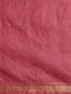 Indiehaat | Hand Dyed Kota Silk Check Saree Red