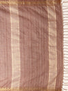 Indiehaat | Hand Dyed Kota Silk Check Saree Brown