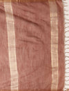 Indiehaat | Hand Dyed Kota Silk Check Saree Brown