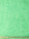 Indiehaat | Hand Dyed Kota Banarasi Silk Saree Green