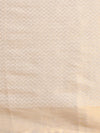 Indiehaat | Hand Dyed Kota Banarasi Silk Saree Beige