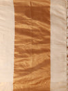 Indiehaat | Hand Dyed Kota Banarasi Silk Saree Beige