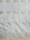 Indiehaat | Hand Dyed Kota Silk Kantha Saree Gray