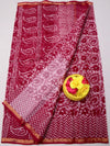 Indiehaat | Kota Doria Blockprint Saree Red
